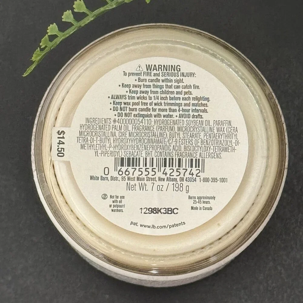 BBW Vanilla Balsam White Barn Bath & Body Works Mason Jar Single Wick Candle - Picture 10 of 10